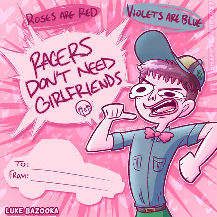 Lonely Driver Valentine's Card